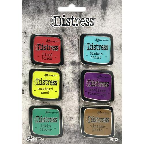 Tim Holtz Distress Enamel Collector's Pin Set #2