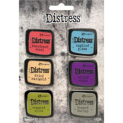 Tim Holtz Distress Enamel Collector Pin Set #3