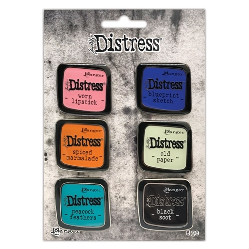 Tim Holtz Distress Enamel Collector Pin Set #4