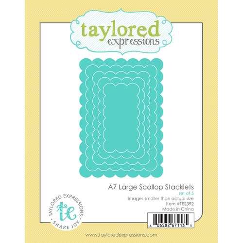 Taylored Expressions A7 Large Scallop Stacklets Die Set