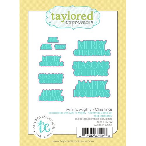 Taylored Expressions Mini to Mighty Dies - Christmas