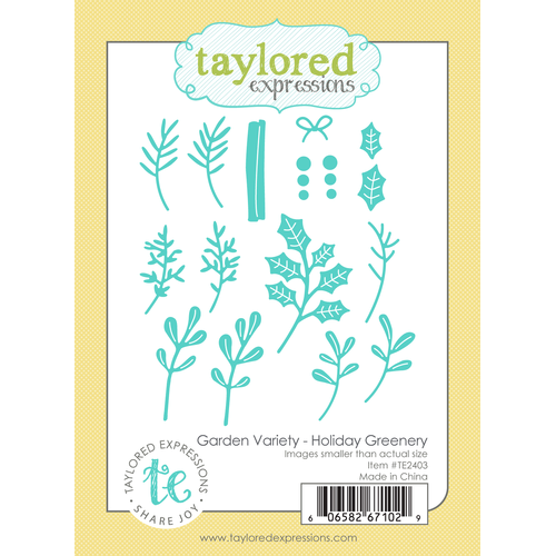 Taylored Expressions Garden Variety Die Set - Holiday Greenery