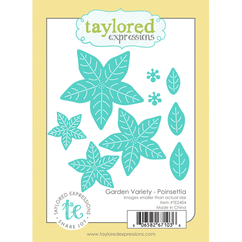 Taylored Expressions Garden Variety Die Set - Poinsettia