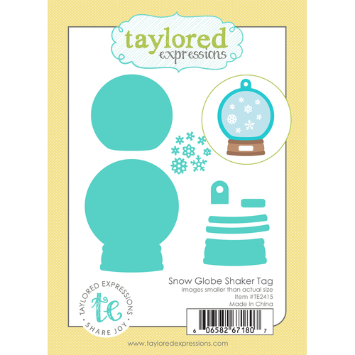 Taylored Expressions Snow Globe Shaker Tag Die Set