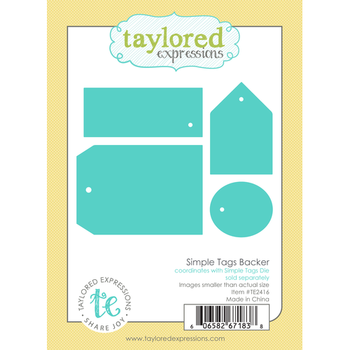 Taylored Expressions Simple Tags Backer Die Set