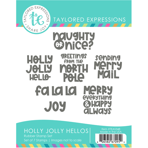 Taylored Expressions Holly Jolly Hellos Stamp Set