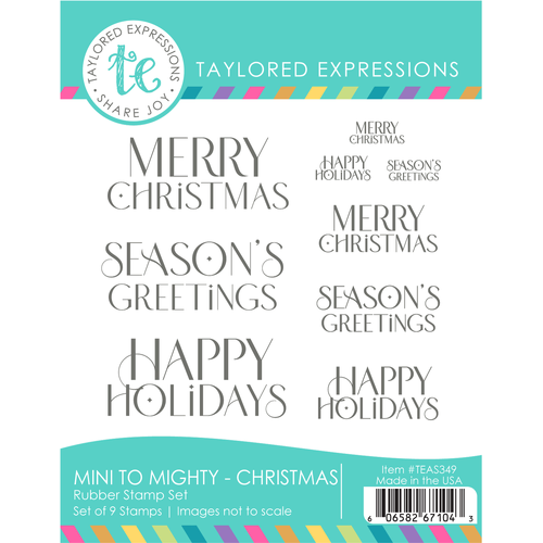 Taylored Expressions Mini to Mighty Stamp Set - Christmas