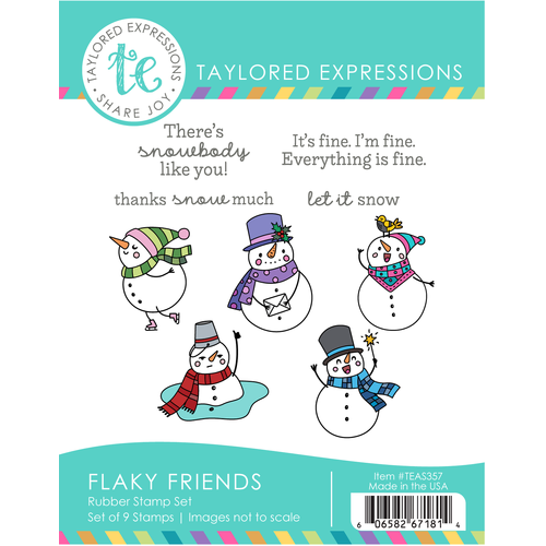 Taylored Expressions Flaky Friends Stamp Set