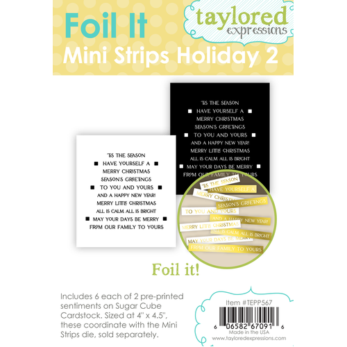 Taylored Expressions Foil It - Mini Strips Holiday 2