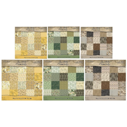 Tim Holtz Palette Collection Paper Pads - Collection Bundle #2