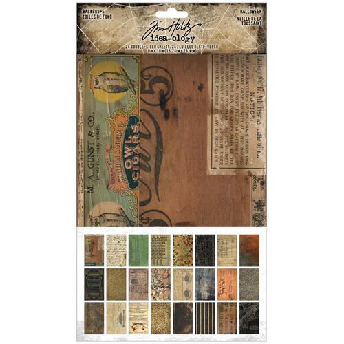 Tim Holtz Halloween Backdrops Double Sided Cardstock