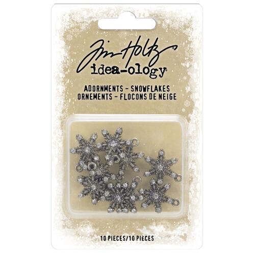 Tim Holtz Idea-Ology Snowflakes Metal Adornments
