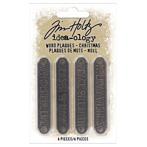 Tim Holtz Idea-Ology Christmas Word Plaques