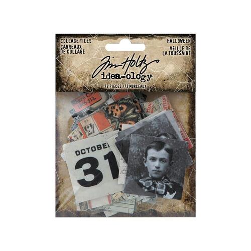 Tim Holtz Idea-Ology Halloween Collage Tiles