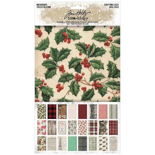 Tim Holtz Backdrops Christmas 2023