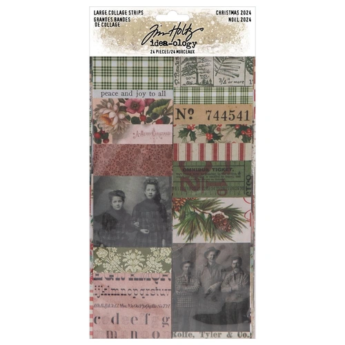 Tim Holtz Large Collage Strips - Christmas