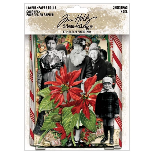 Tim Holtz Layers Paper Dolls - Christmas