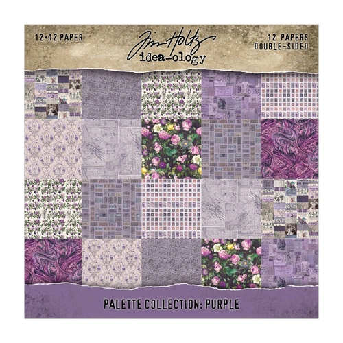 Tim Holtz Palette Collection Paper Pads - 12x12" Purple