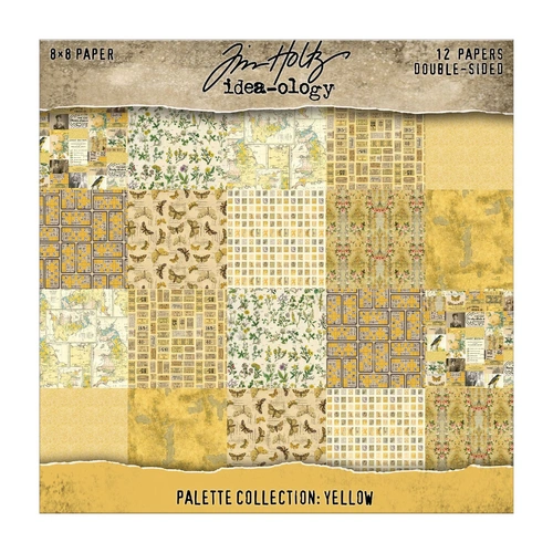 Tim Holtz Palette Collection Paper Pads - 8x8" Yellow