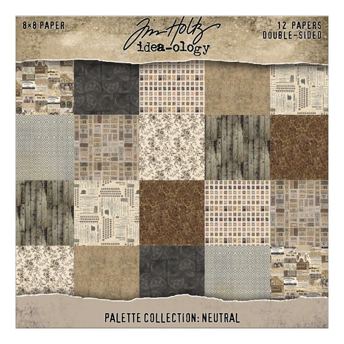 Tim Holtz Palette Collection Paper Pads - 8x8" Neutral
