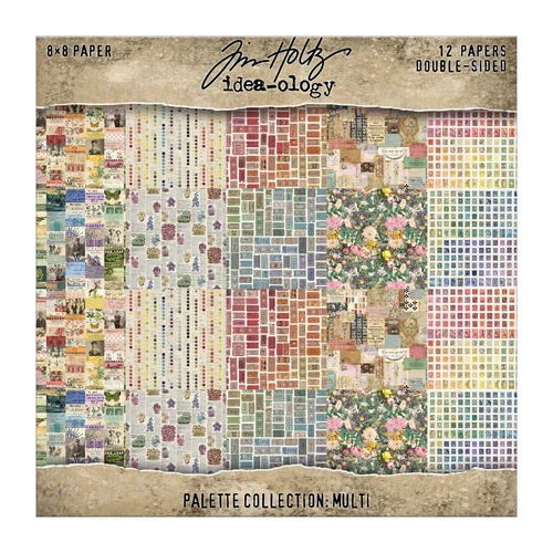 Tim Holtz Palette Collection Paper Pads - 8x8" Multi