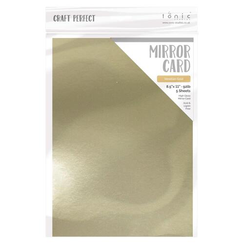 Craft Perfect Venetian Gold 8.5x11" Mirror Card