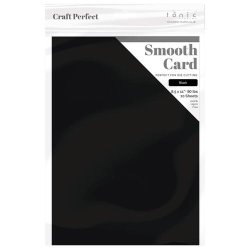 Craft Perfect Cardstock - Black Smooth Card