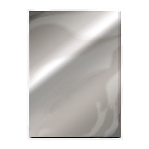 Craft Perfect Cardstock - Chrome Silver High Gloss Mirror 