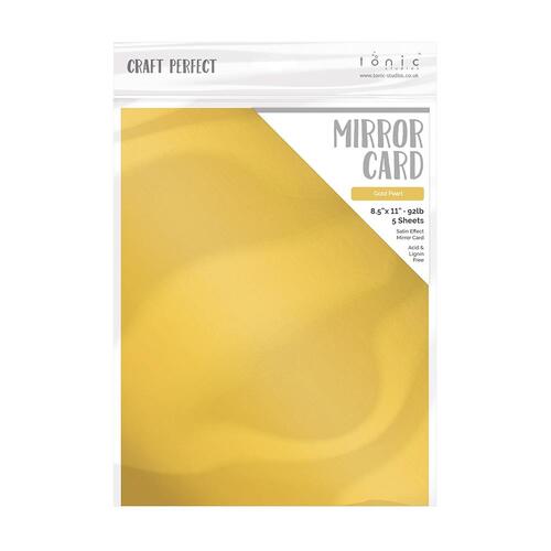 Craft Perfect Cardstock - Gold Pearl Satin Mirror 