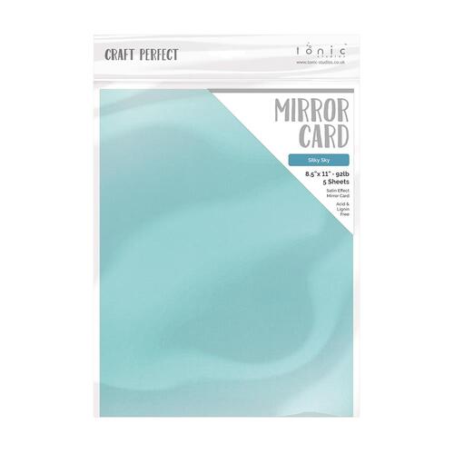Craft Perfect Silky Sky Satin Mirror Cardstock
