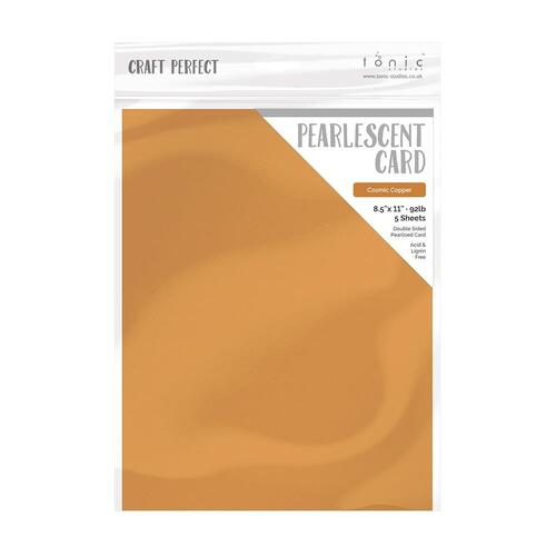 Craft Perfect Cosmic Copper Pearlescent Cardstock