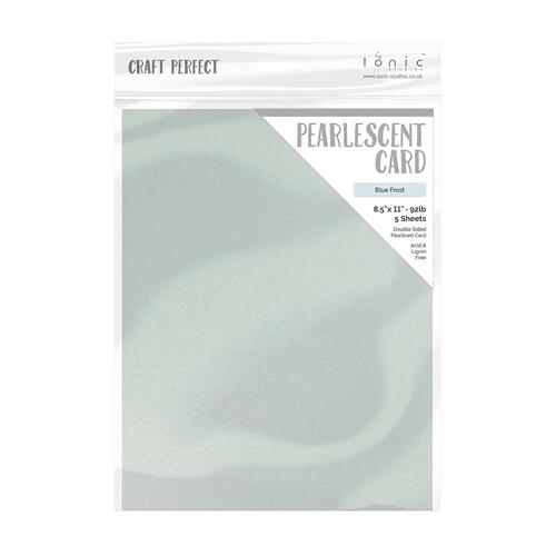 Craft Perfect Cardstock - Blue Frost Pearlescent 