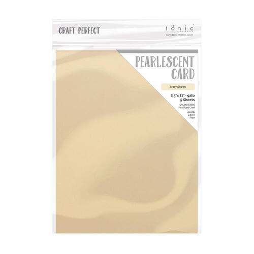 Craft Perfect Cardstock - Ivory Sheen Pearlescent 