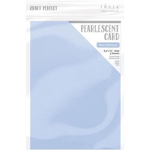 Craft Perfect Cardstock - Blue Cashmere Pearlescent 