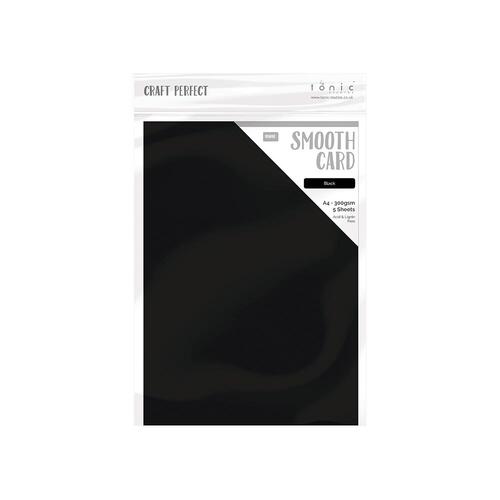 Craft Perfect Jet Black Smooth Cardstock