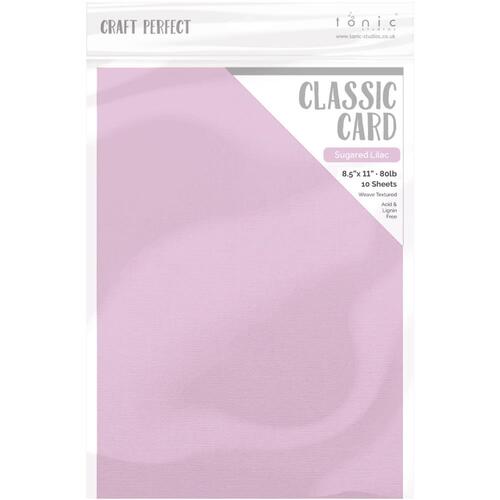 Craft Perfect Cardstock - Sugared Lilac Weave Textured Classic 