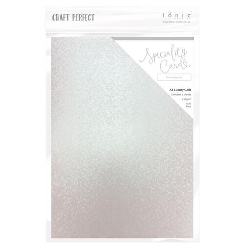 Craft Perfect Snowbound Luxury Embossed Cardstock