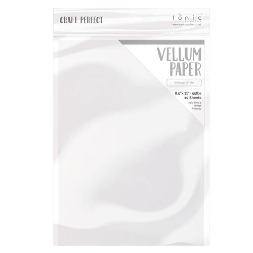 Craft Perfect Vintage White Vellum Paper 