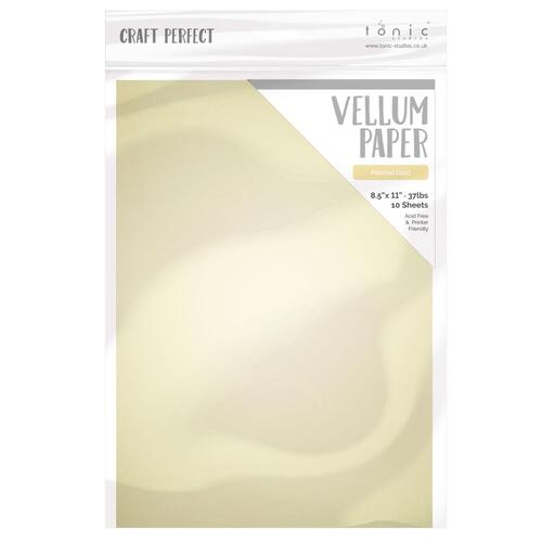 Craft Perfect Pearled Gold Vellum Paper