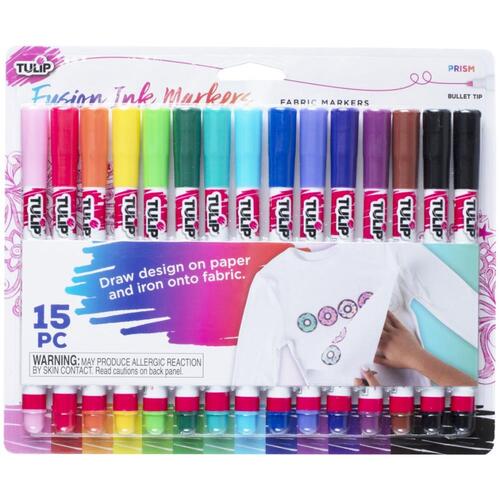 Tulip Prism Fusion Ink Fabric Sublimination Markers 15pk