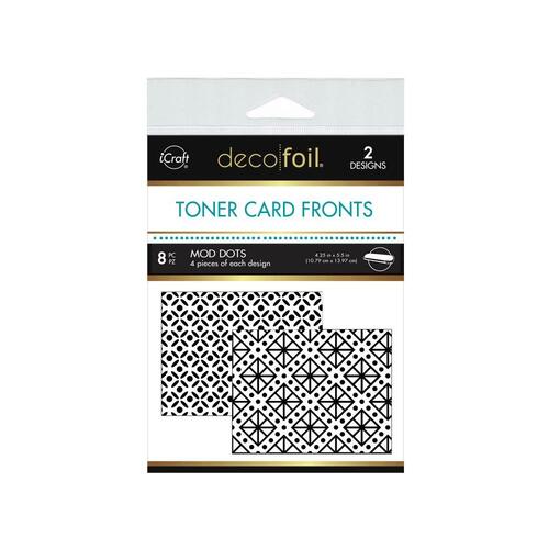 iCraft DecoFoil Toner Card Fronts - Mod Dots