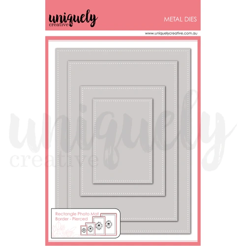 Uniquely Creative Rectangle Photo Mat Border Die - Pierced