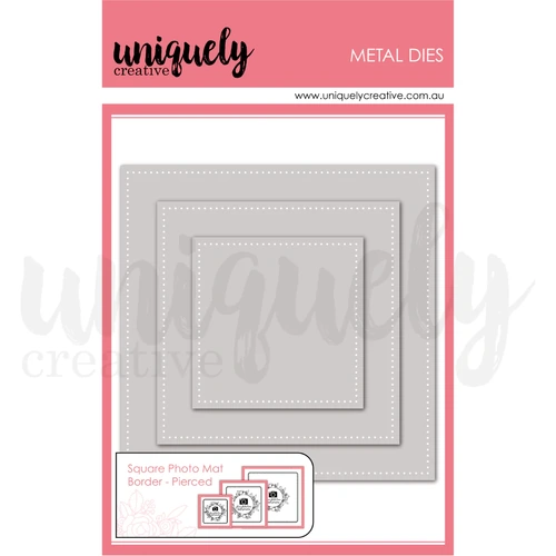 Uniquely Creative Square Photo Mat Border Die - Pierced
