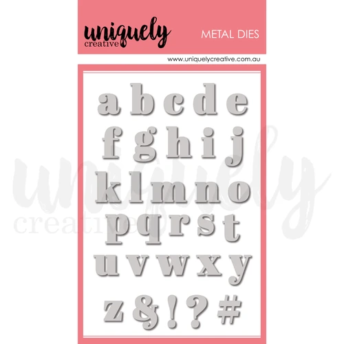 Uniquely Creative Serif Lowercase Alpha Die