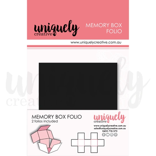 Uniquely Creative Memory Box Folio - Black
