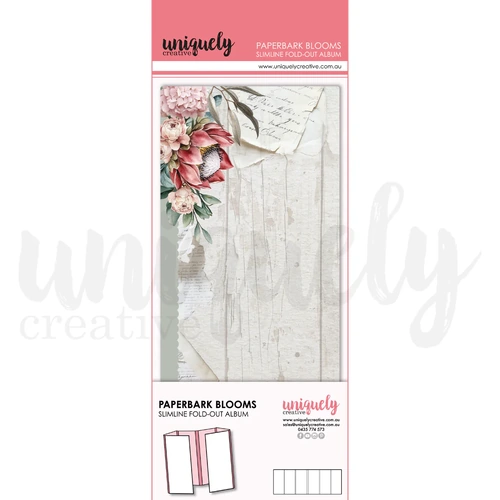 Uniquely Creative Paperbark Blooms Slimline Fold-Out Album