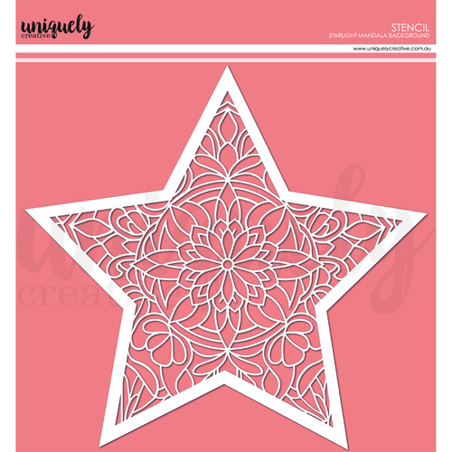 Uniquely Creative Starlight Mandala Background Stencil
