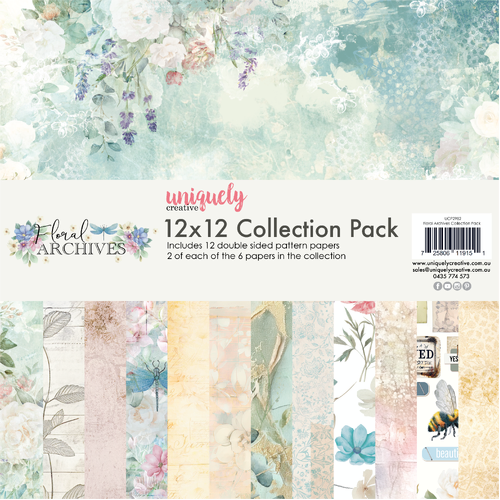 Uniquely Creative Floral Archives 12 x 12 Collection Pack (12 sheets)