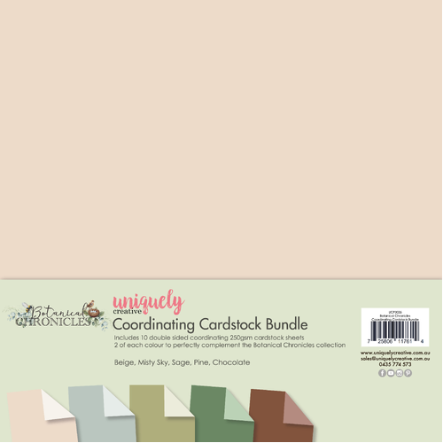 Uniquely Creative Botanical Chronicles Coordinating Cardstock Bundle