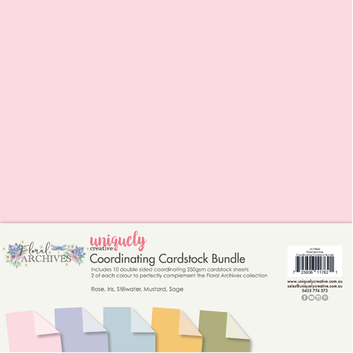 Uniquely Creative Floral Archives Coordinating Cardstock Bundle